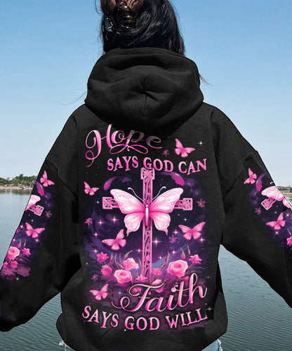 Hope Says God Can Women's All Over Print Shirt - Yhlt811234, easychoo.com