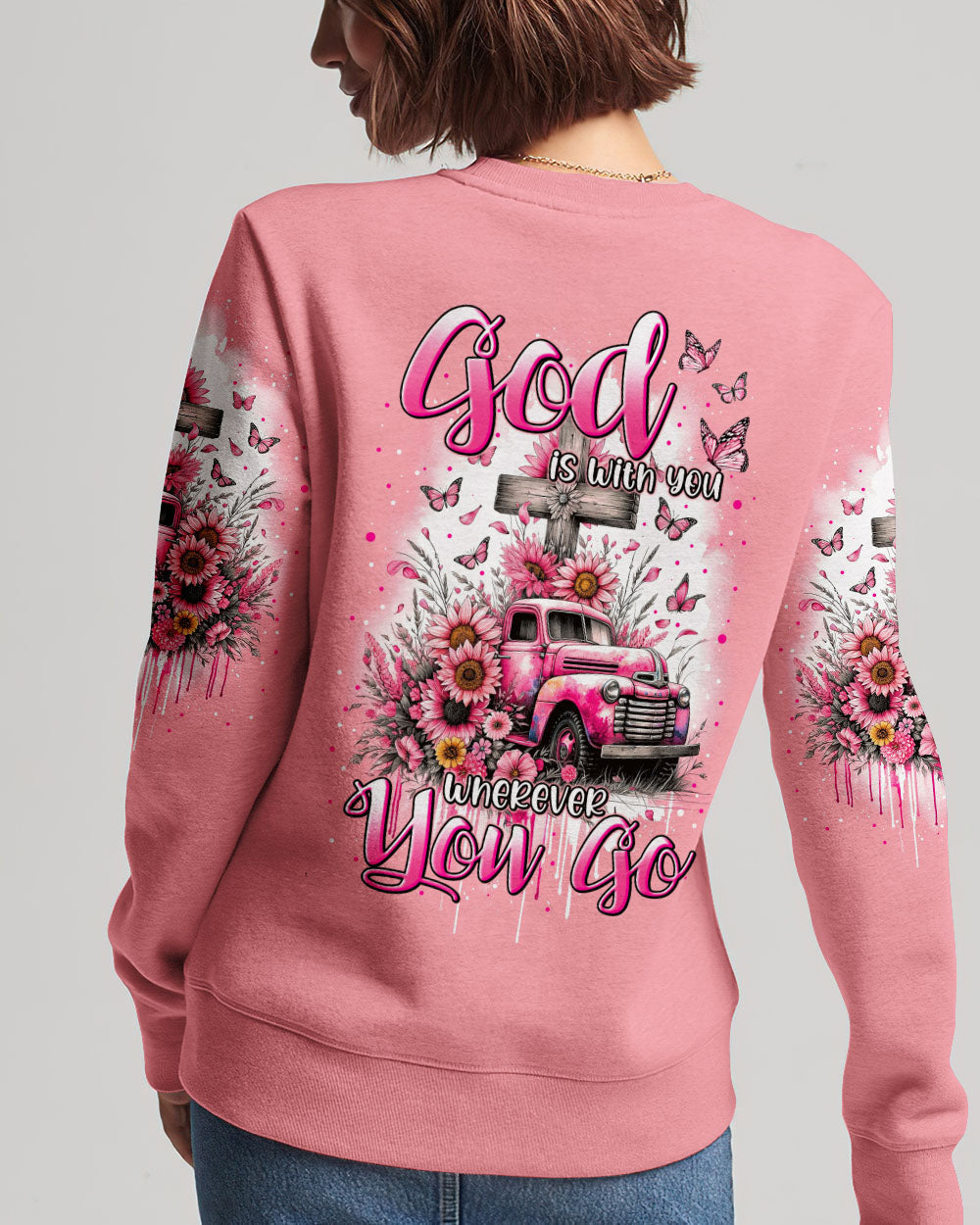 God Is With You Women's All Over Print Shirt - Tytm2911233, easychoo.com