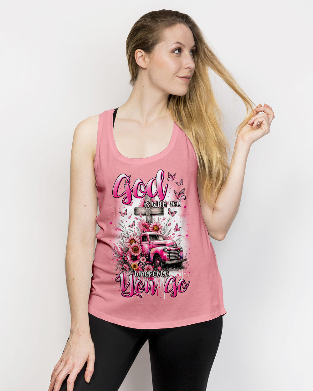 God Is With You Women's All Over Print Shirt - Tytm2911233, easychoo.com