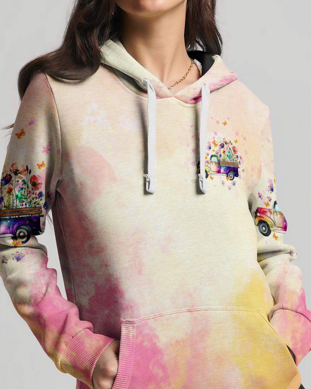 Jesus Take The Wheel Truck Floral Women's All Over Print Shirt - Tltw0212233, easychoo.com