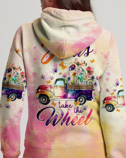 Jesus Take The Wheel Truck Floral Women's All Over Print Shirt - Tltw0212233, easychoo.com