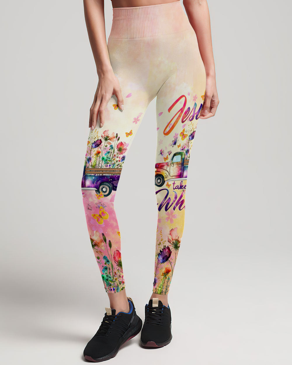 Jesus Take The Wheel Truck Floral Women's All Over Print Shirt - Tltw0212233, easychoo.com