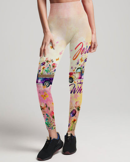 Jesus Take The Wheel Truck Floral Women's All Over Print Shirt - Tltw0212233, easychoo.com