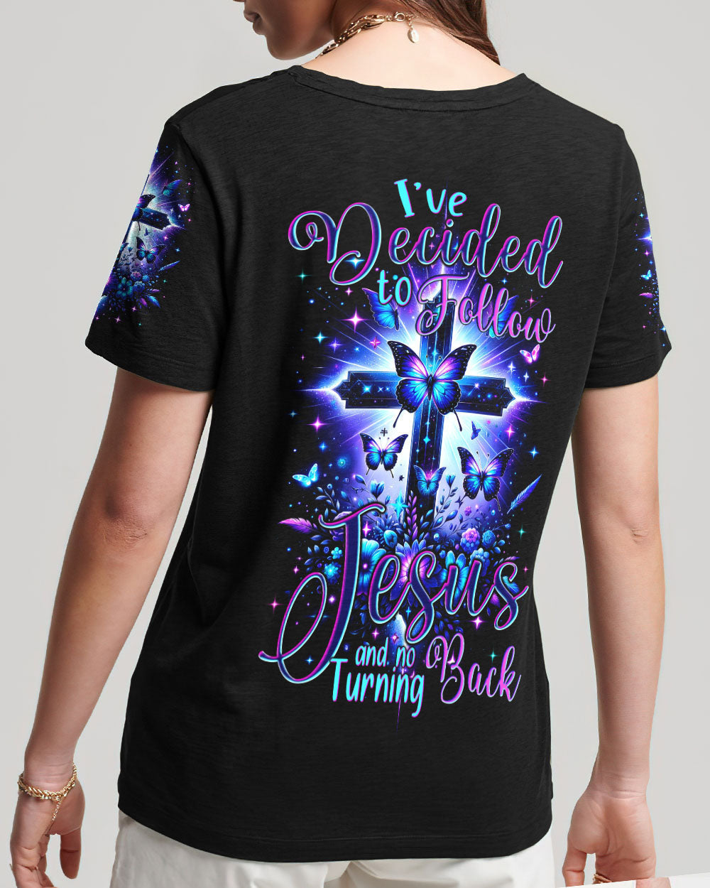 I�ve Decided To Follow Jesus Women's All Over Print Shirt - Tytm0102242, easychoo.com