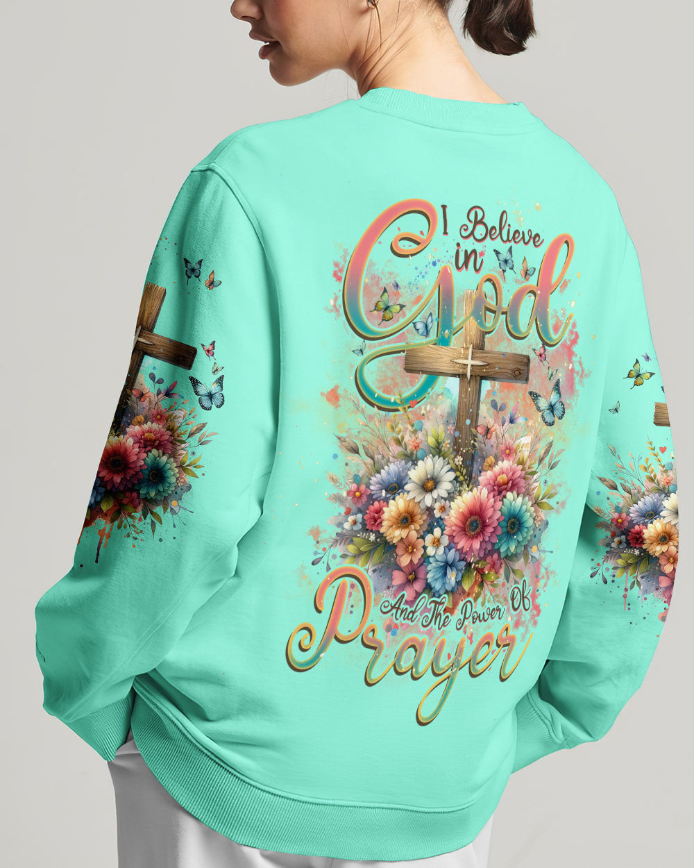 I Believe In God Women's All Over Print Shirt - Tlnz1011234, easychoo.com