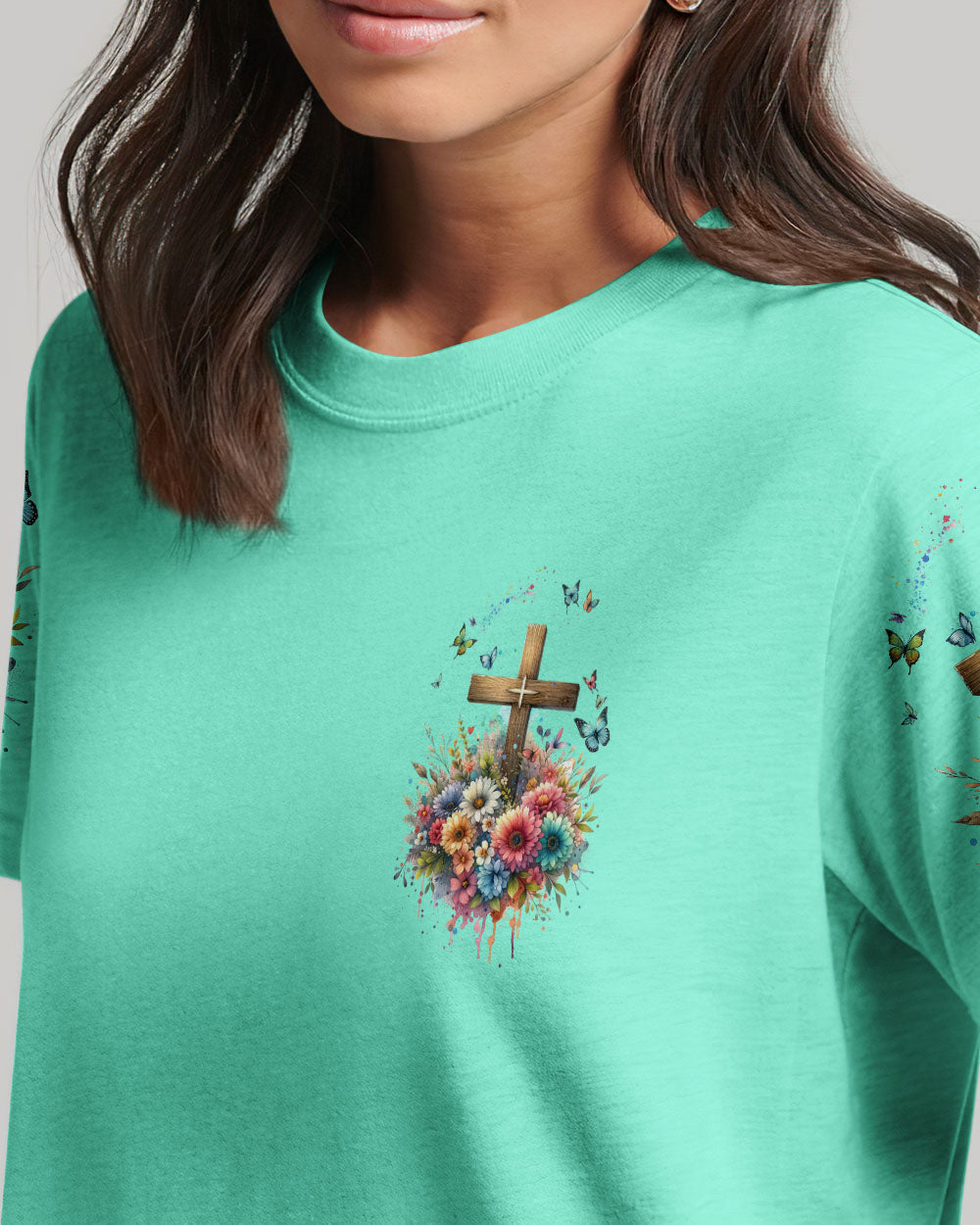 I Believe In God Women's All Over Print Shirt - Tlnz1011234, easychoo.com