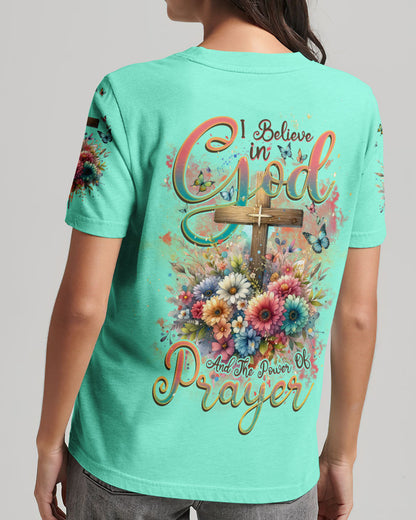 I Believe In God Women's All Over Print Shirt - Tlnz1011234, easychoo.com