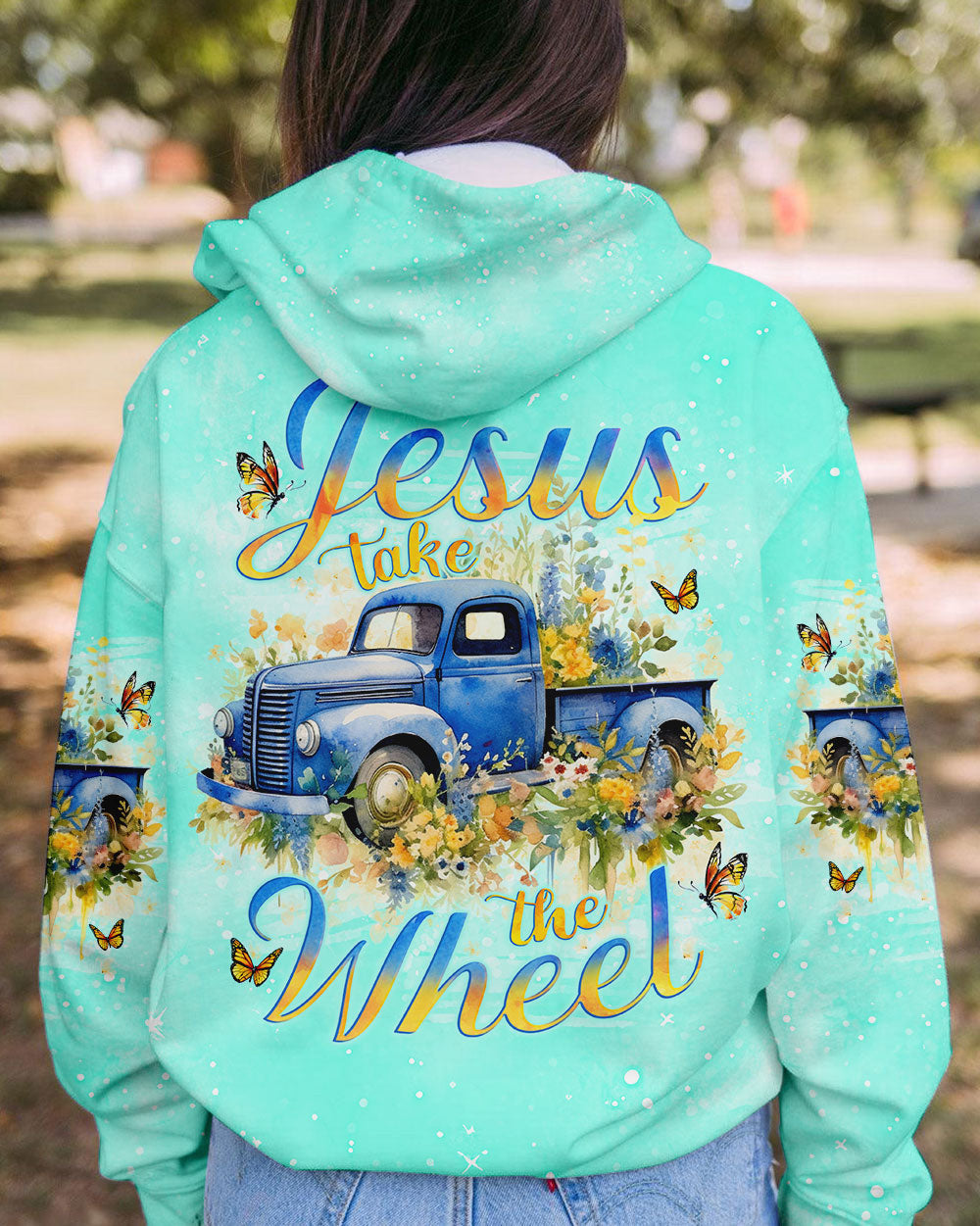 Jesus Take The Wheel Truck Women's All Over Print Shirt - Tlno0212233, easychoo.com