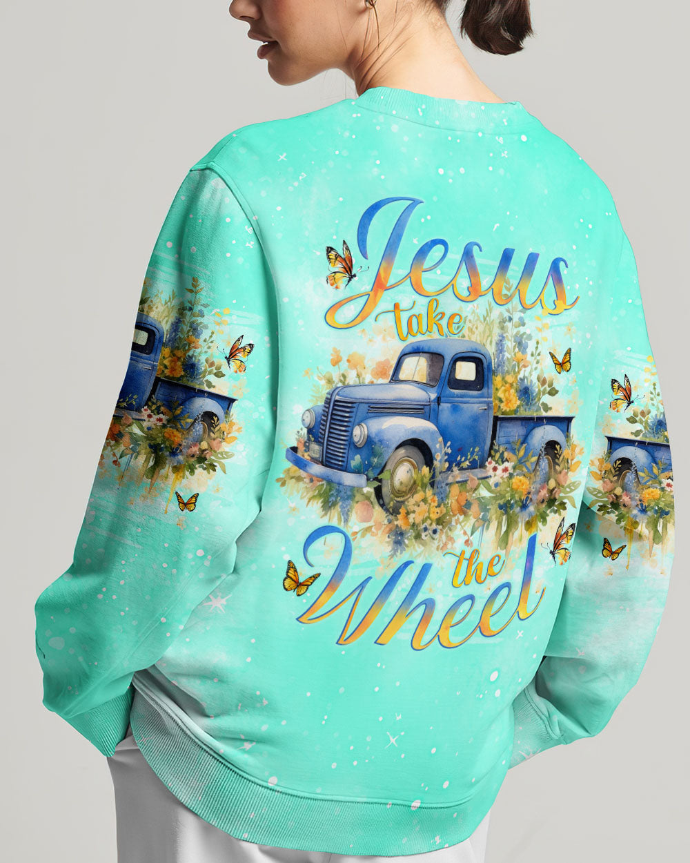 Jesus Take The Wheel Truck Women's All Over Print Shirt - Tlno0212233, easychoo.com