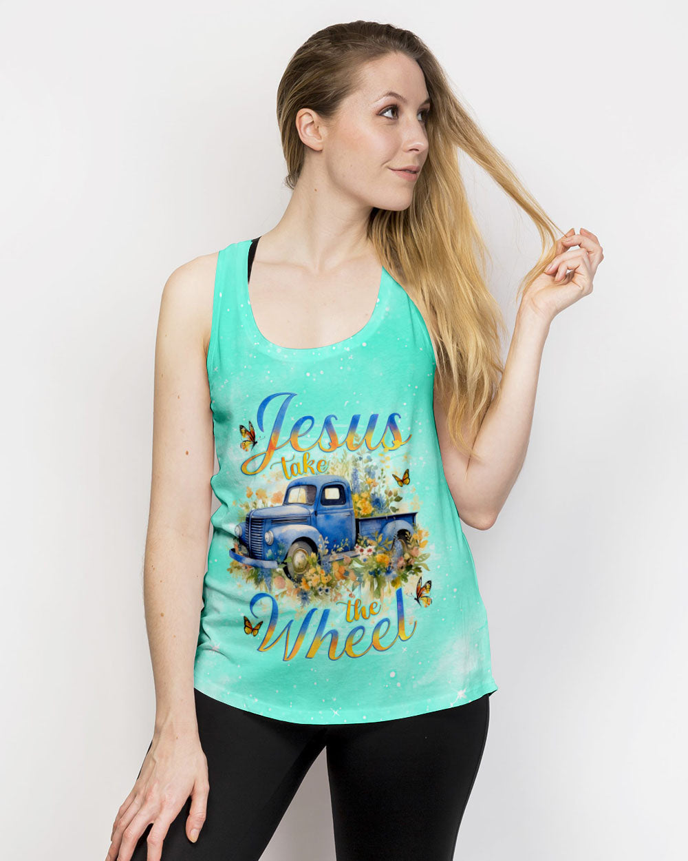 Jesus Take The Wheel Truck Women's All Over Print Shirt - Tlno0212233, easychoo.com