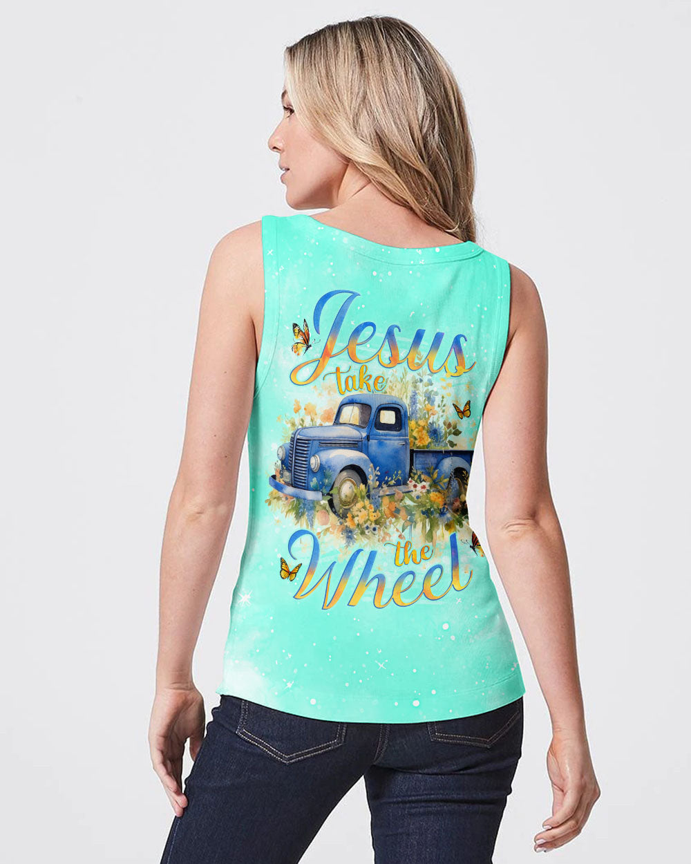 Jesus Take The Wheel Truck Women's All Over Print Shirt - Tlno0212233, easychoo.com