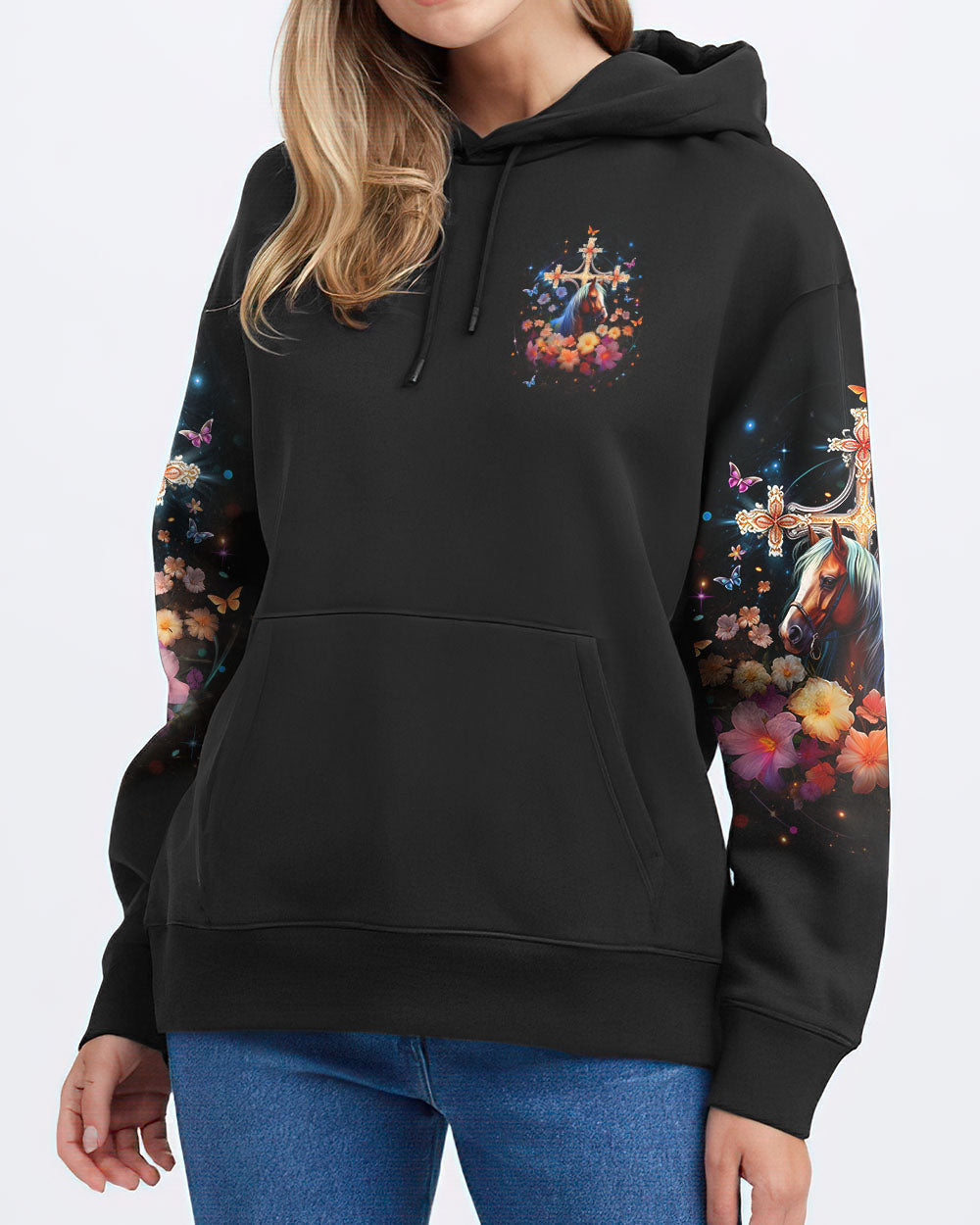 Runs On Jesus And Horses Women's All Over Print Shirt - Yhlt0612233, easychoo.com