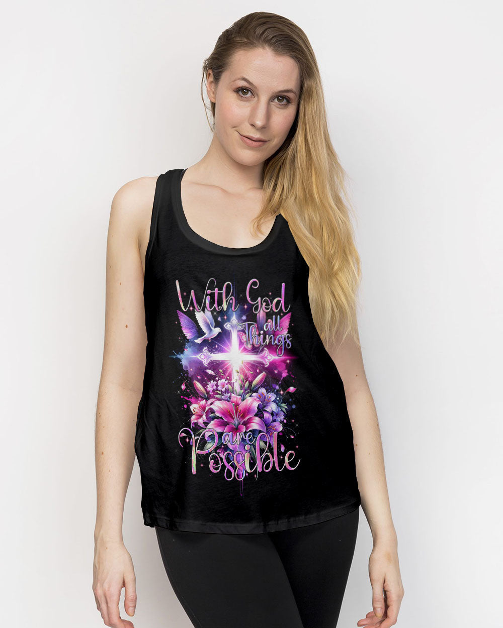 With God All Things Are Possible Women's All Over Print Shirt - Tytm1111233, easychoo.com