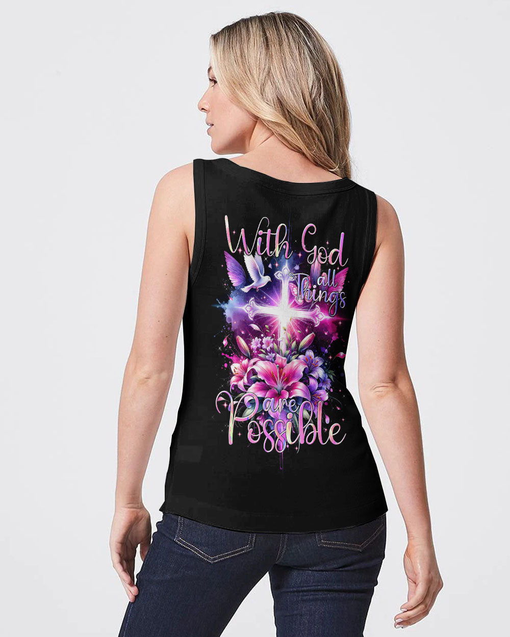 With God All Things Are Possible Women's All Over Print Shirt - Tytm1111233, easychoo.com
