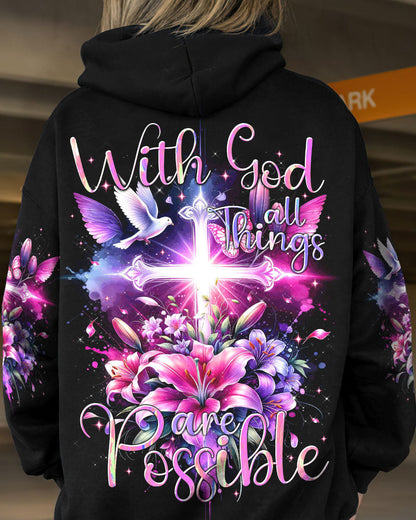 With God All Things Are Possible Women's All Over Print Shirt - Tytm1111233, easychoo.com