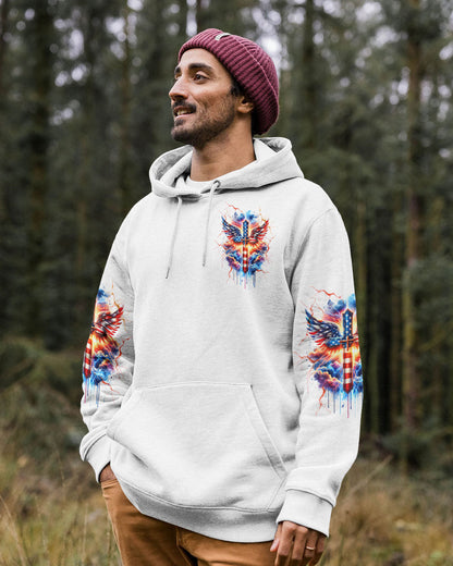 I Can Do All Things Cross Wings Men's All Over Print Shirt - Tltw3001243, easychoo.com