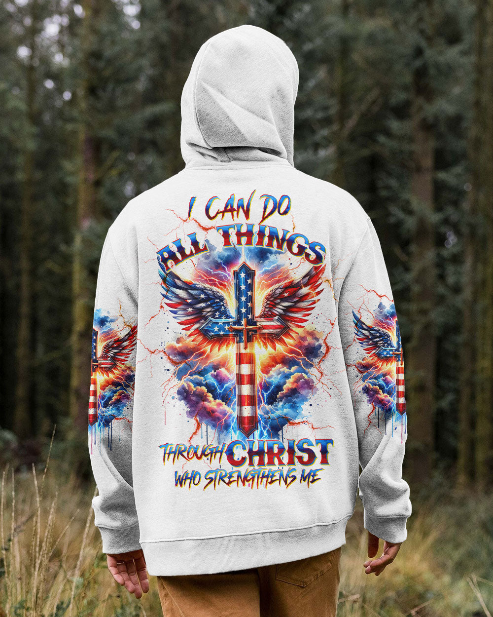 I Can Do All Things Cross Wings Men's All Over Print Shirt - Tltw3001243, easychoo.com