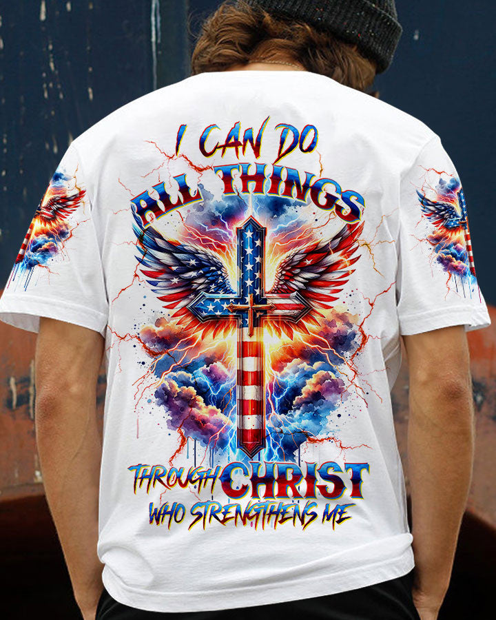 I Can Do All Things Cross Wings Men's All Over Print Shirt - Tltw3001243, easychoo.com