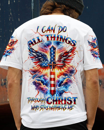 I Can Do All Things Cross Wings Men's All Over Print Shirt - Tltw3001243, easychoo.com