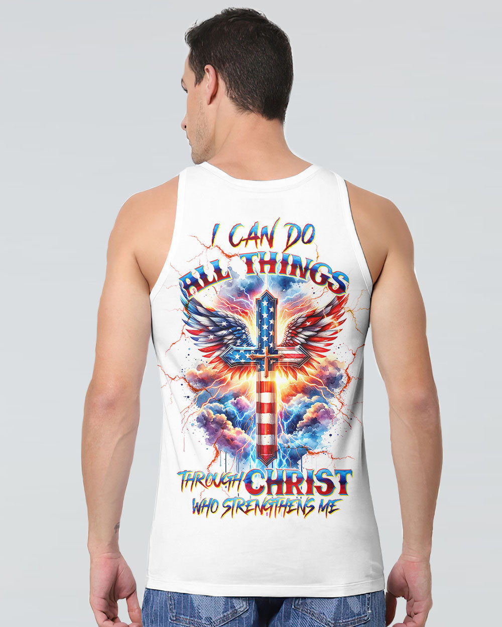 I Can Do All Things Cross Wings Men's All Over Print Shirt - Tltw3001243, easychoo.com