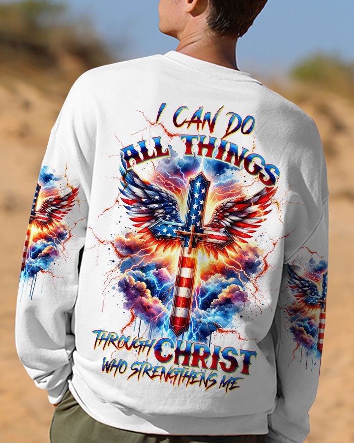 I Can Do All Things Cross Wings Men's All Over Print Shirt - Tltw3001243, easychoo.com