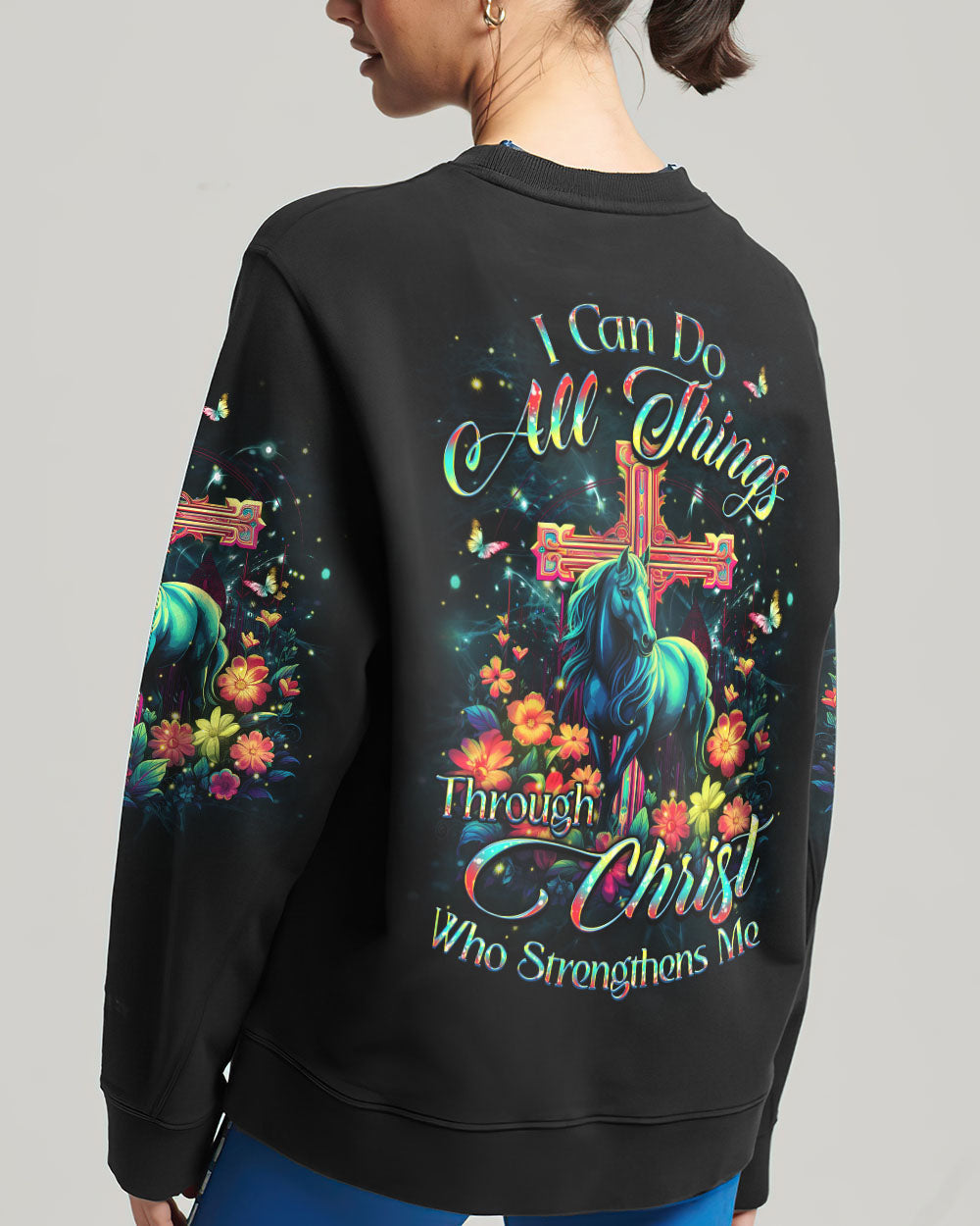 I Can Do All Things Horse Women's All Over Print Shirt - Yhkd0812231, easychoo.com