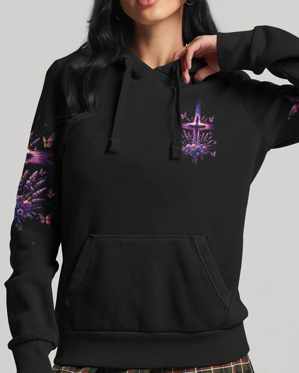 I Believe In God Lavender Women's All Over Print Shirt - Tltw1101243, easychoo.com