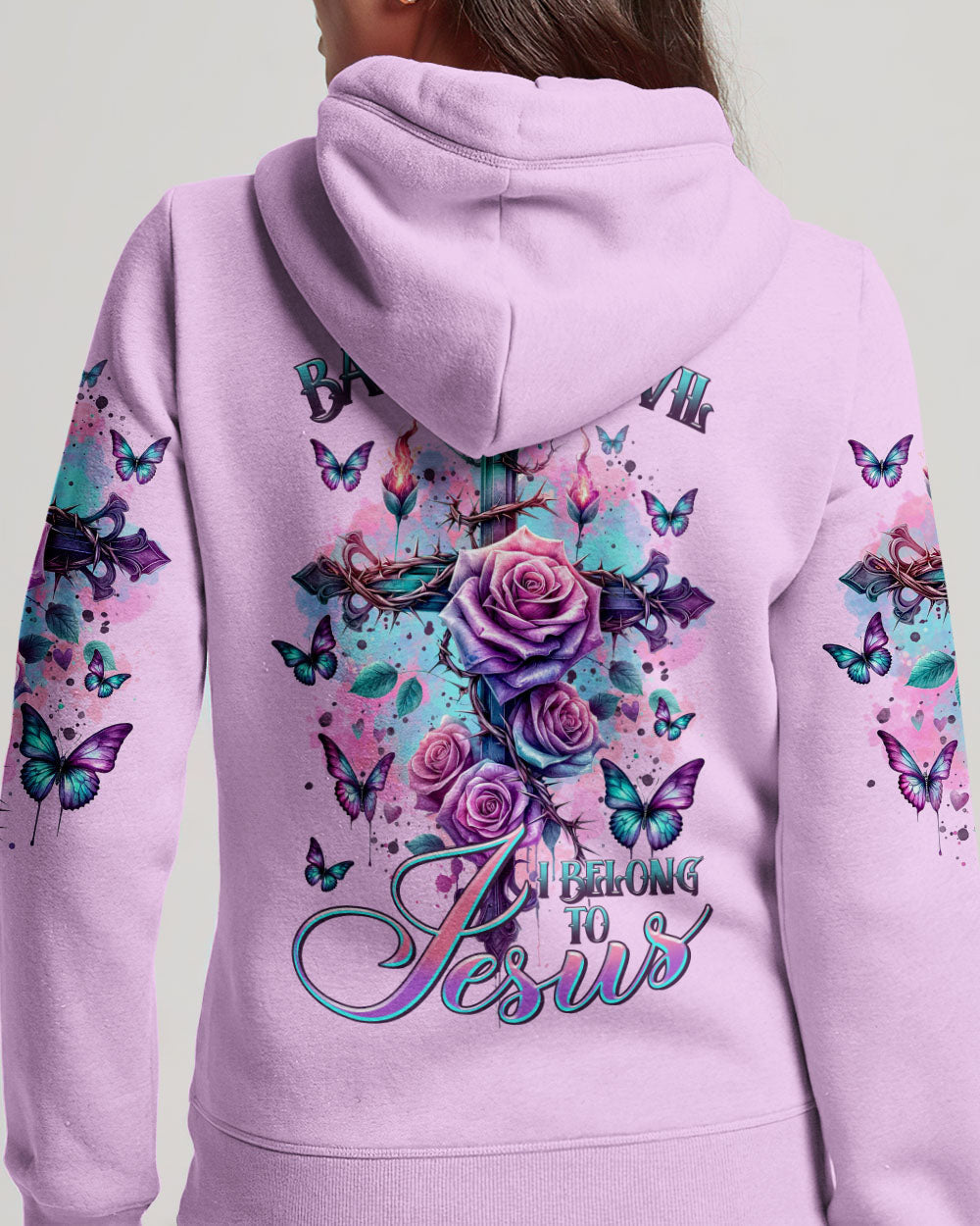 I Belong To Jesus Cross Rose Women's All Over Print Shirt - Tltr2401241, easychoo.com