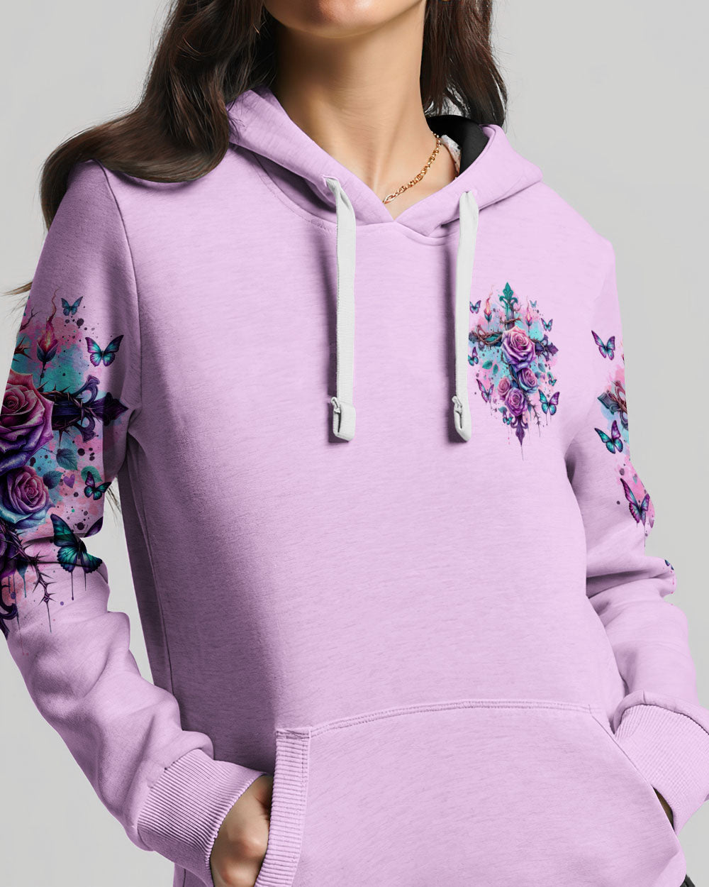 I Belong To Jesus Cross Rose Women's All Over Print Shirt - Tltr2401241, easychoo.com