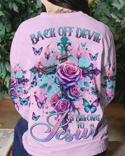 I Belong To Jesus Cross Rose Women's All Over Print Shirt - Tltr2401241, easychoo.com