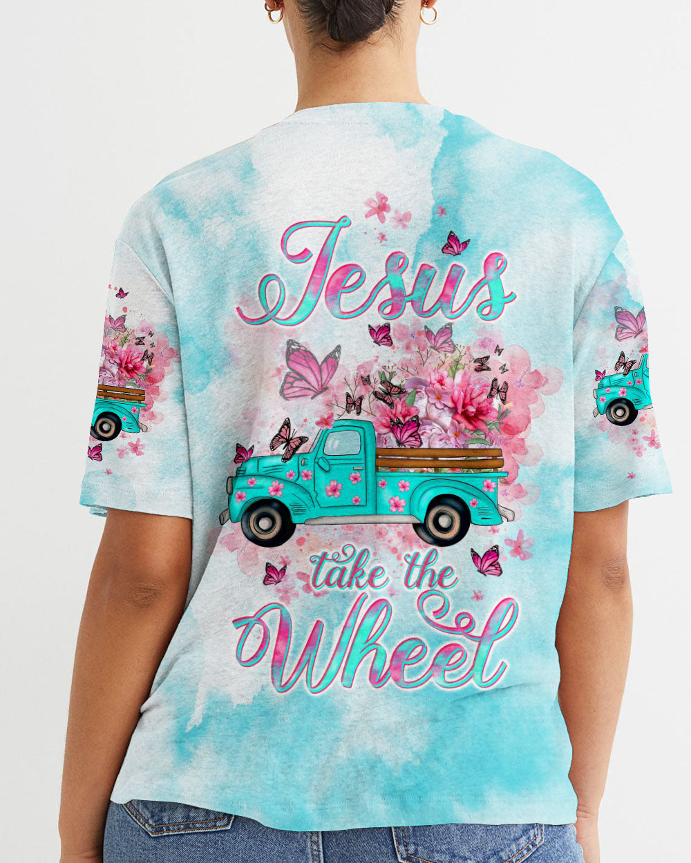 Jesus Take The Wheel Women's All Over Print Shirt - Tltw1711234, easychoo.com