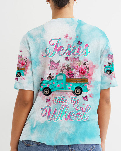Jesus Take The Wheel Women's All Over Print Shirt - Tltw1711234, easychoo.com