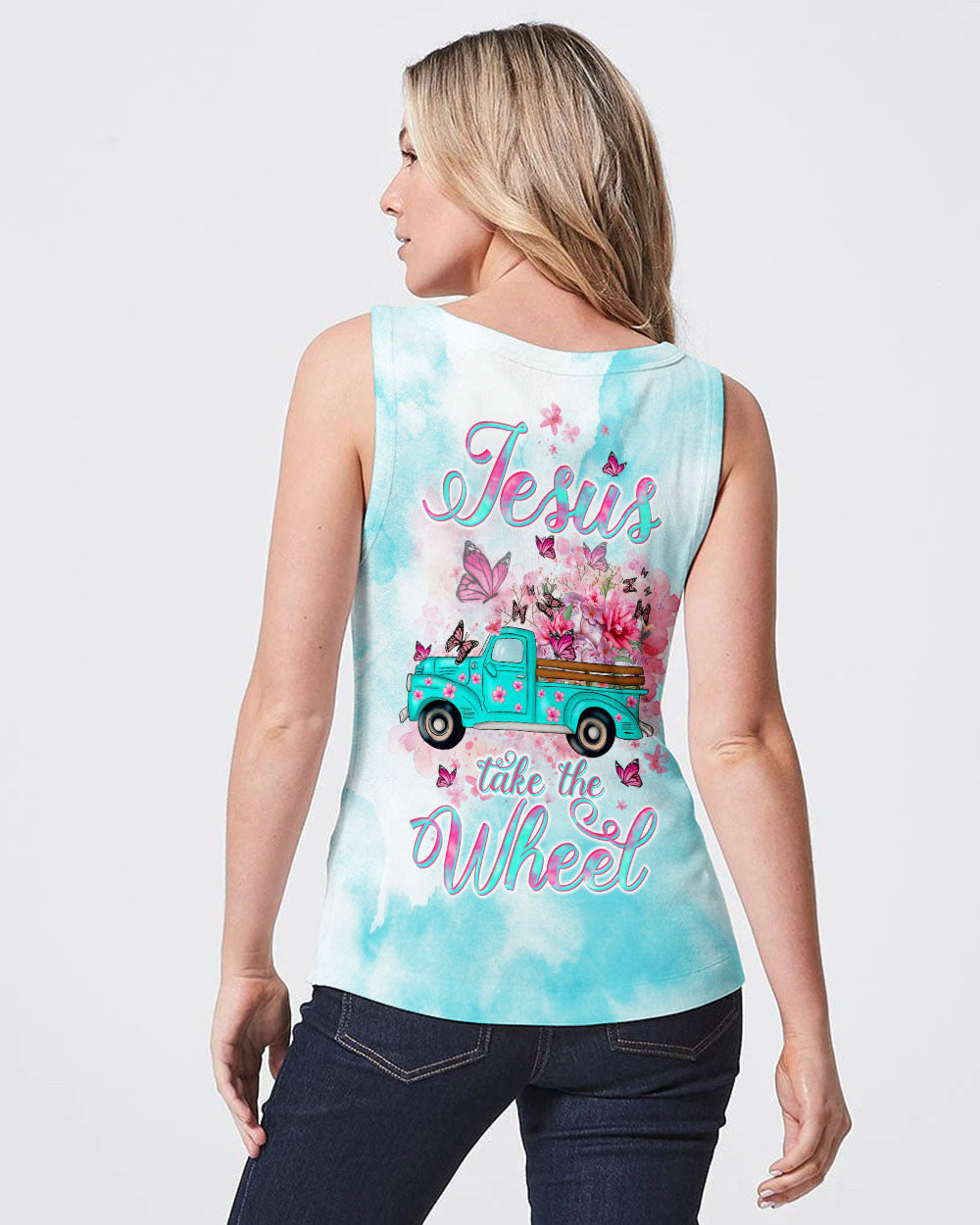 Jesus Take The Wheel Women's All Over Print Shirt - Tltw1711234, easychoo.com