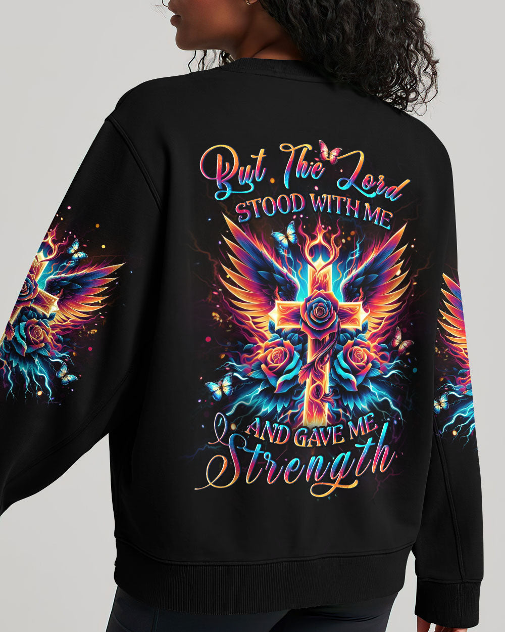 But The Lord Stood With Me Women's All Over Print Shirt - Yhlt2501244, easychoo.com