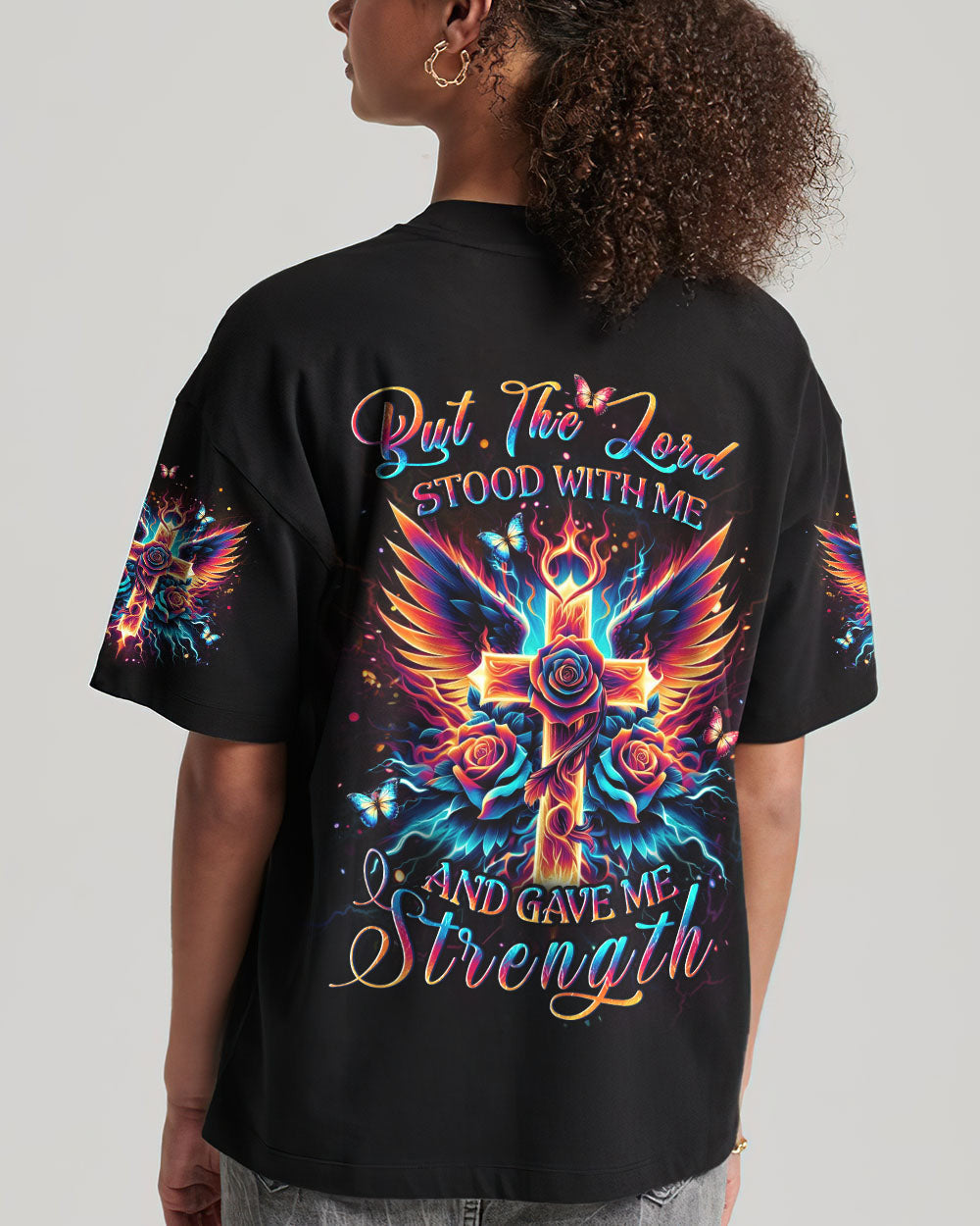 But The Lord Stood With Me Women's All Over Print Shirt - Yhlt2501244, easychoo.com
