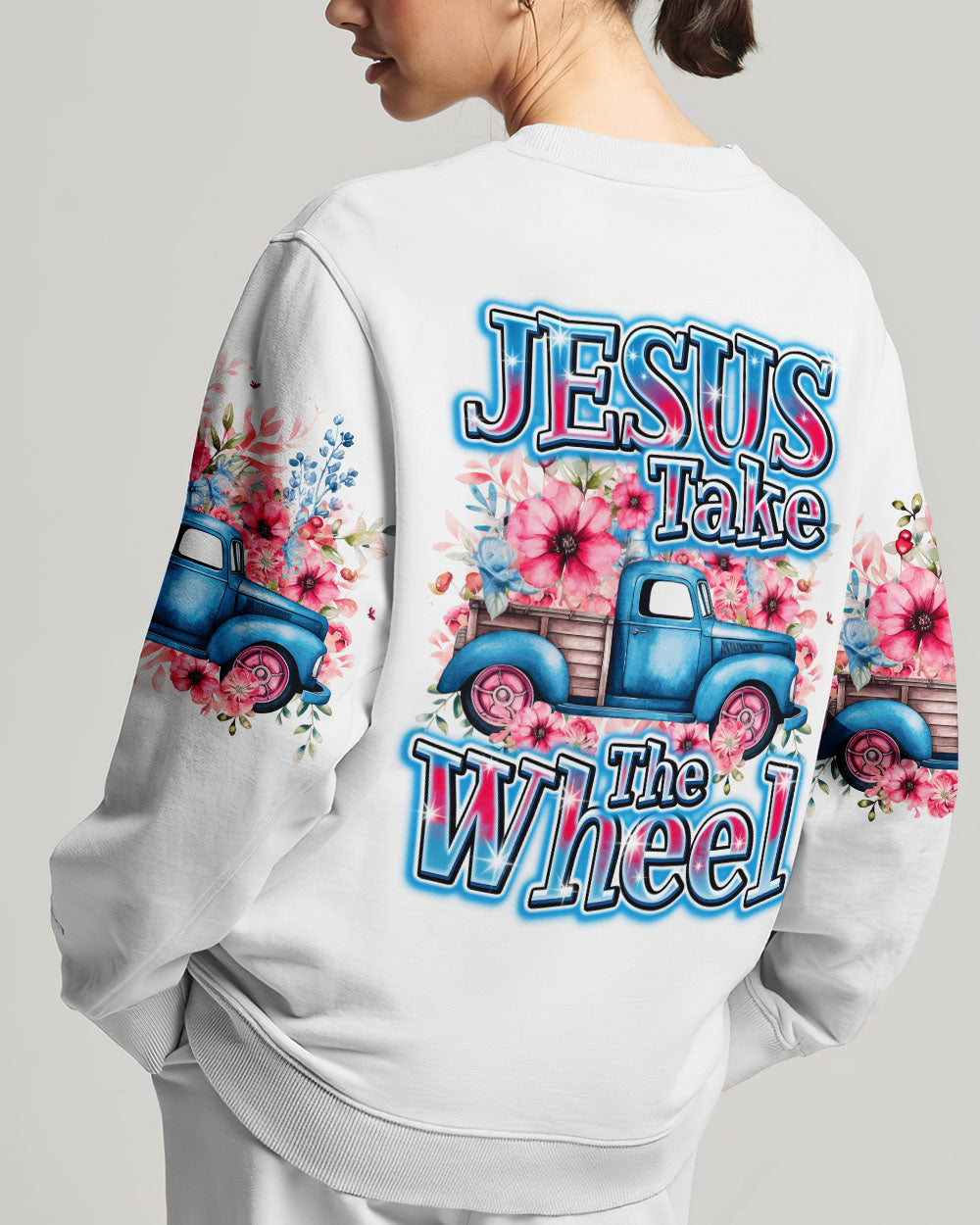 Jesus Take The Wheel Women's All Over Print Shirt - Ty1112231, easychoo.com