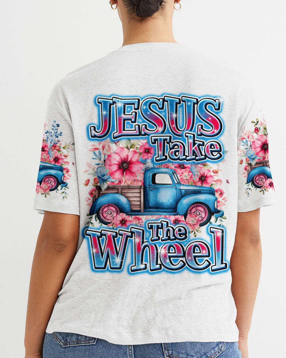 Jesus Take The Wheel Women's All Over Print Shirt - Ty1112231, easychoo.com