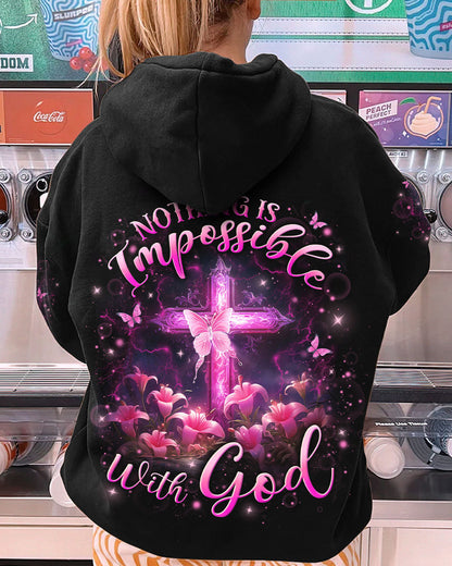 Nothing Is Impossible With God Women's All Over Print Shirt - Yhln1201242, easychoo.com