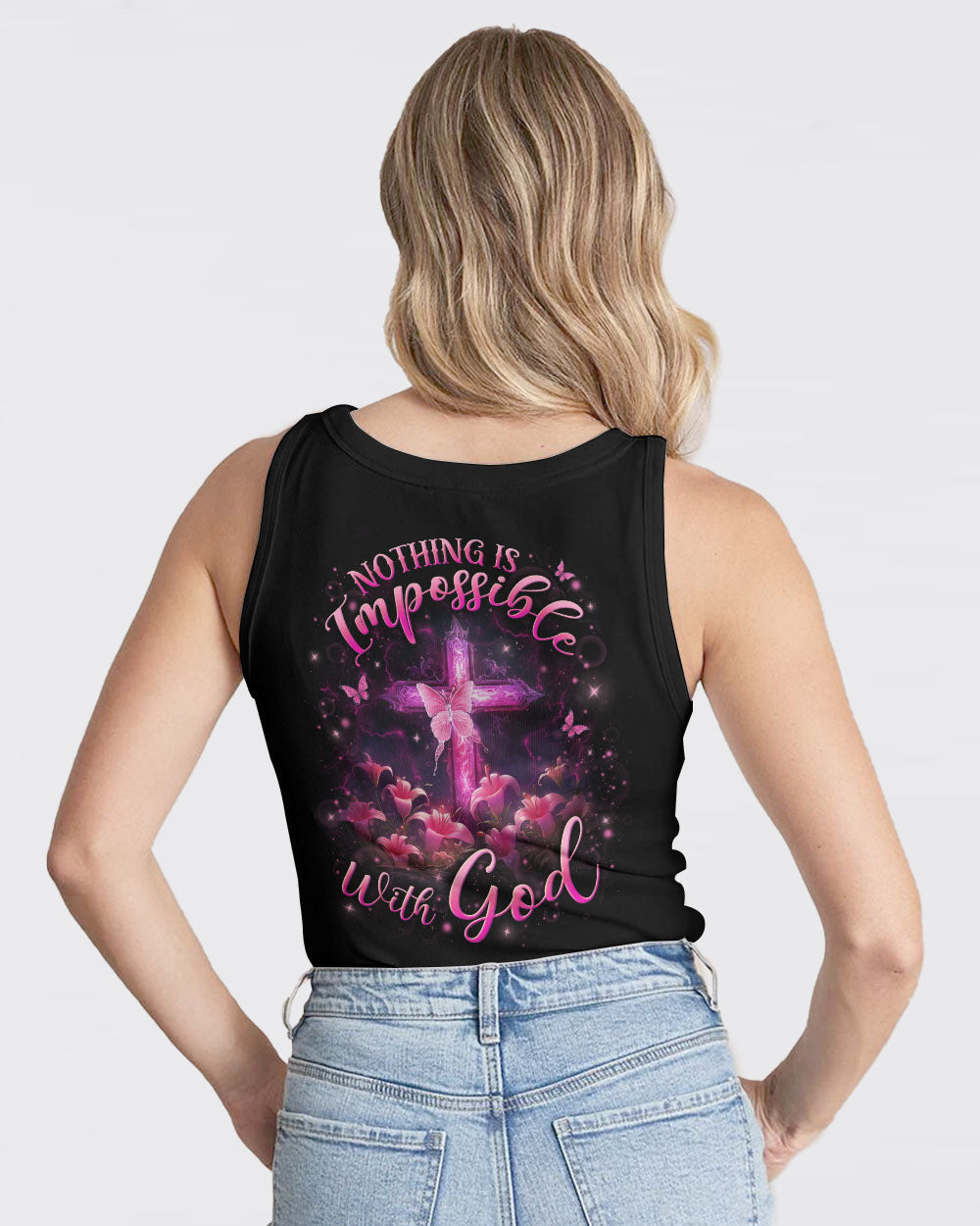 Nothing Is Impossible With God Women's All Over Print Shirt - Yhln1201242, easychoo.com