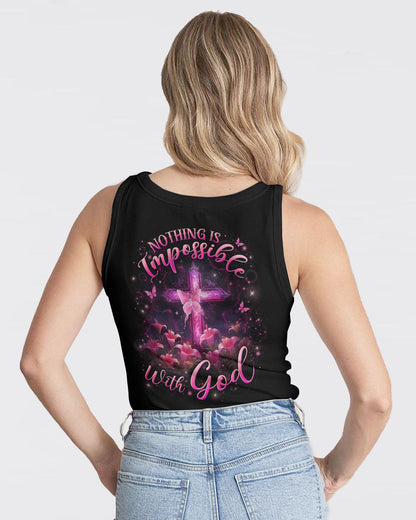 Nothing Is Impossible With God Women's All Over Print Shirt - Yhln1201242, easychoo.com