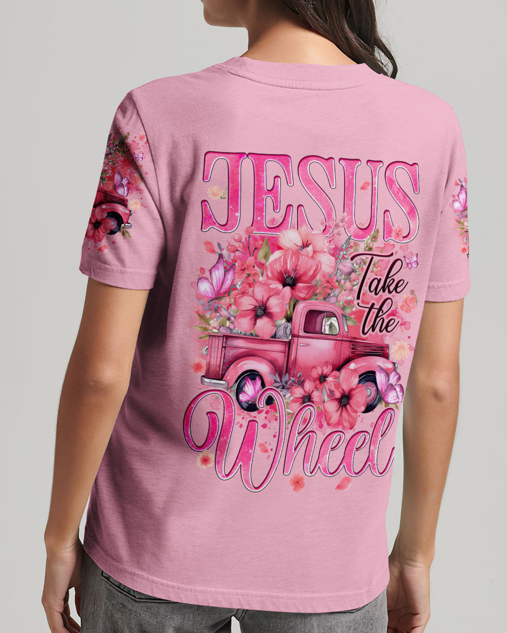 Jesus Take The Wheel Women's All Over Print Shirt - Tyqy1112232, easychoo.com