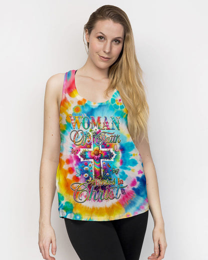 Woman Of Faith Rooted In Christ Tie Dye Women's All Over Print Shirt - Tyqy2001242, easychoo.com