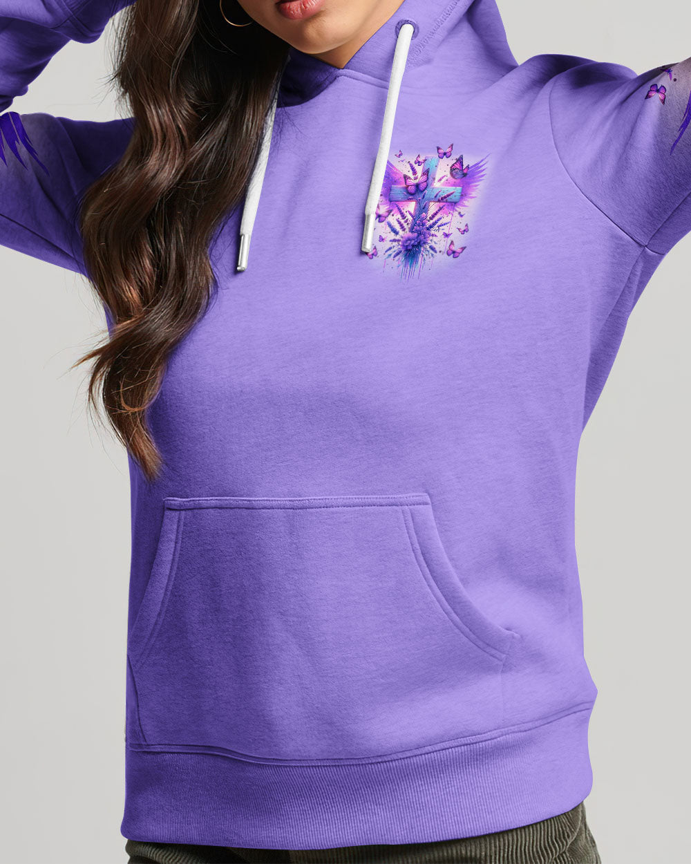 You Can't Break A Woman Cross Wings Purple Women's All Over Print Shirt - Tltr3101241, easychoo.com