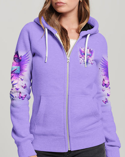 You Can't Break A Woman Cross Wings Purple Women's All Over Print Shirt - Tltr3101241, easychoo.com