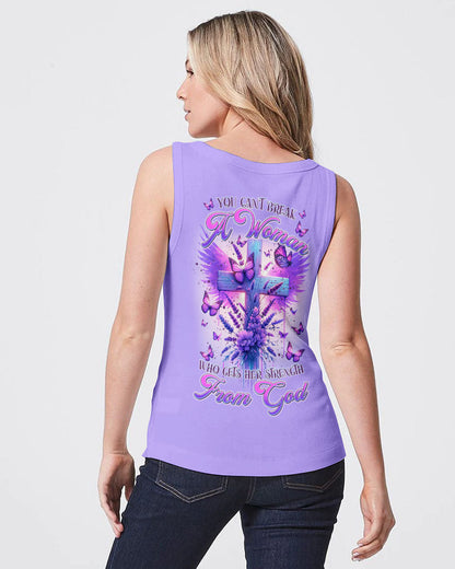 You Can't Break A Woman Cross Wings Purple Women's All Over Print Shirt - Tltr3101241, easychoo.com