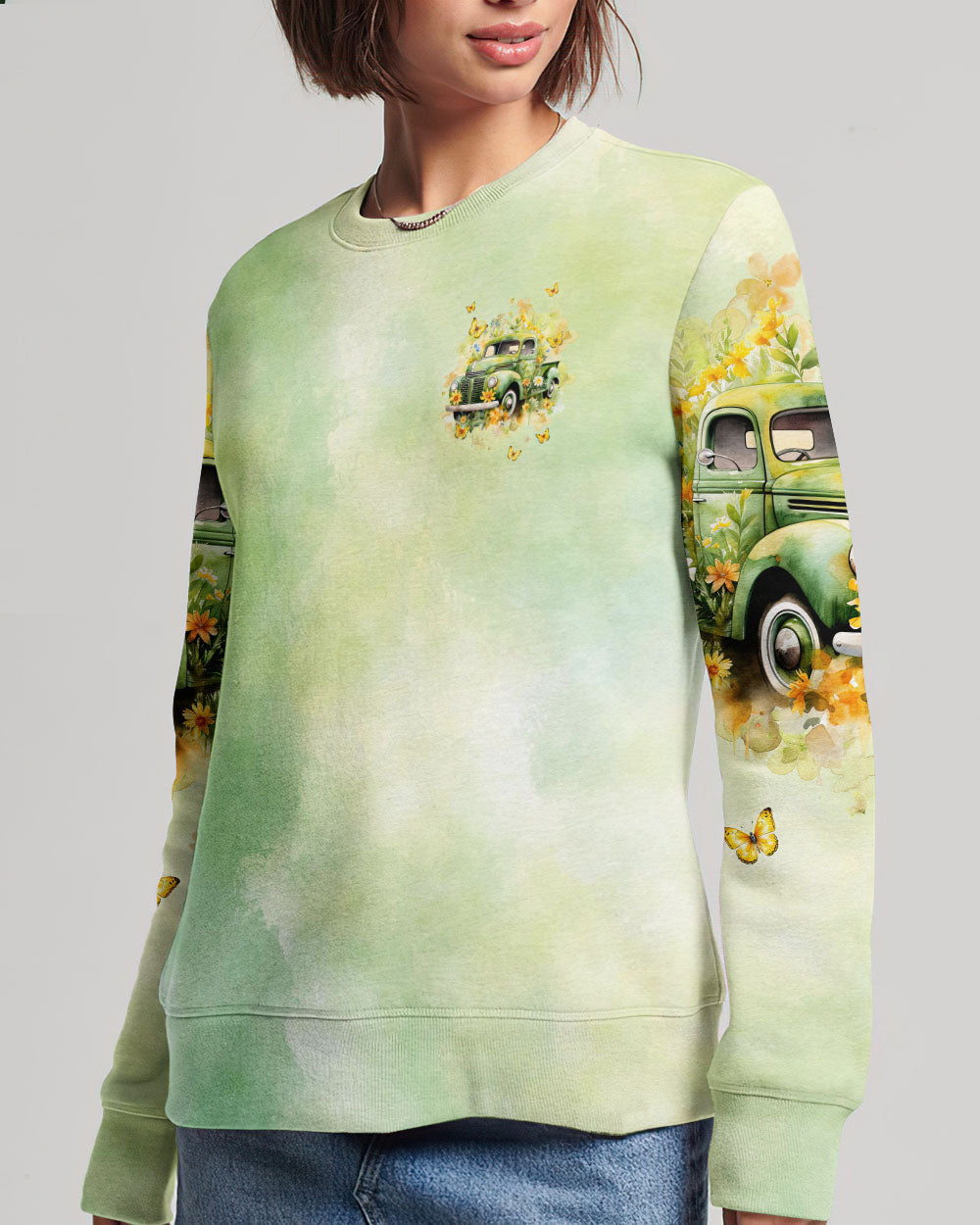 Jesus Take The Wheel Truck Flower Women's All Over Print Shirt - Tlnt2912233, easychoo.com