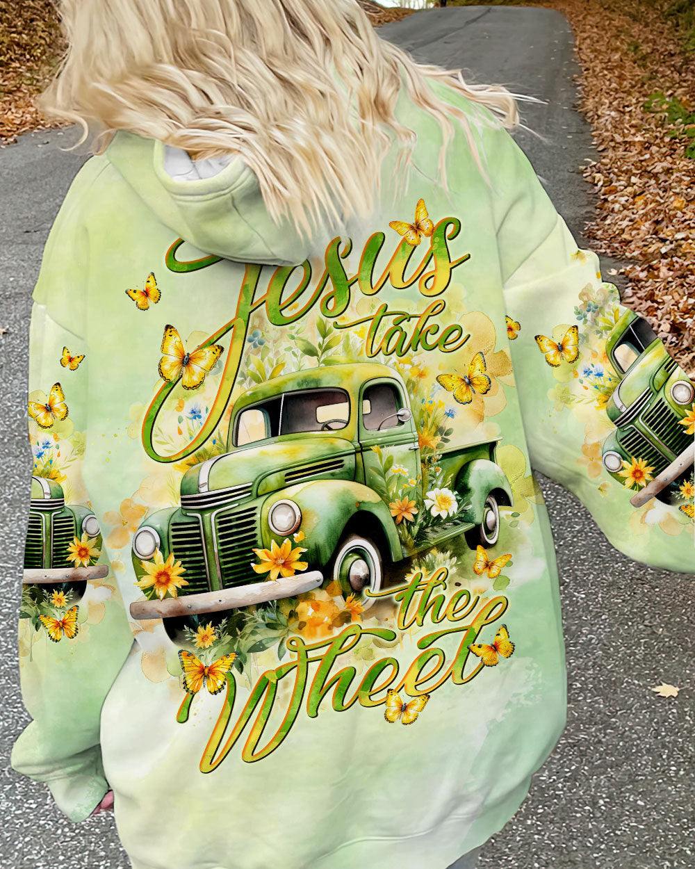 Jesus Take The Wheel Truck Flower Women's All Over Print Shirt - Tlnt2912233, easychoo.com
