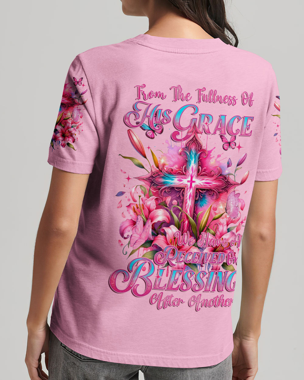 From The Fullness Of His Grace Women's All Over Print Shirt - Tyqy2311232, easychoo.com