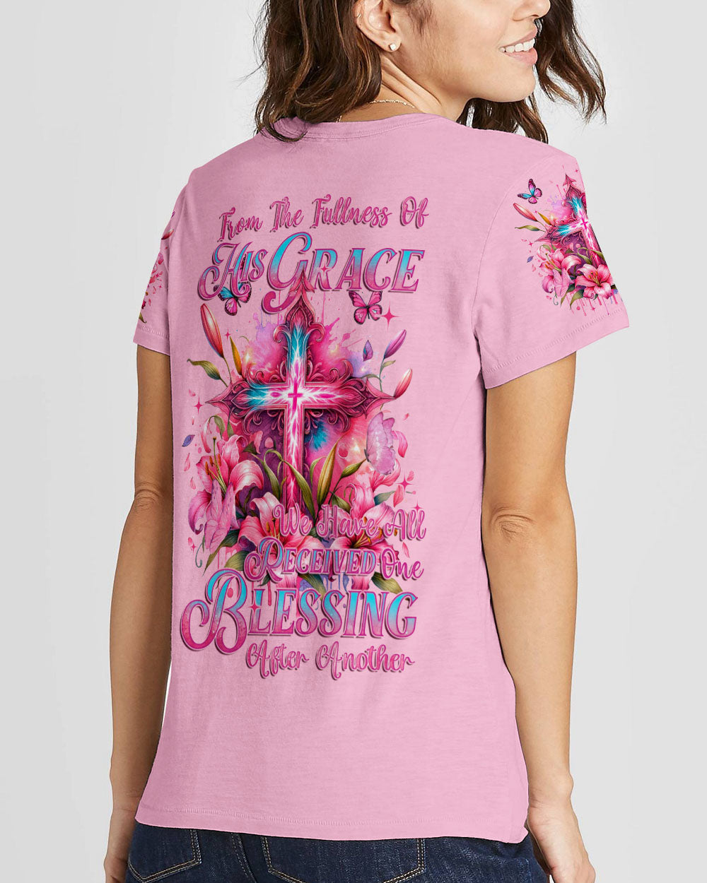 From The Fullness Of His Grace Women's All Over Print Shirt - Tyqy2311232, easychoo.com