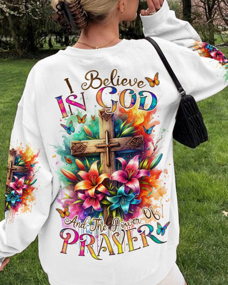 I Believe In God Lilies Women's All Over Print Shirt - Tlnz1711233, easychoo.com